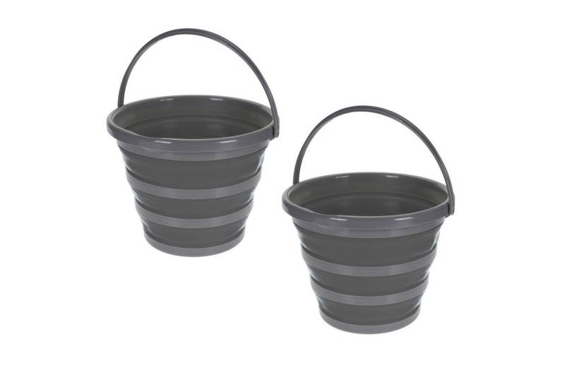 HAC24 Falteimer Wassereimer Campingeimer Putzeimer Silikoneimer, (2-tlg), Silikon 5 Liter Faltbar von HAC24