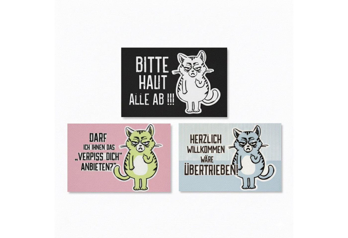 HAC24 Fußmatte Schmutzfangmatte Türmatte Fußmatte Rutschfest Fußabtreter Matte, Rechkteckig, Miesekatze, 60x40 cm, mit Katzenmotiv und Spruch HAC24 Fußmatte Schmutzfangmatte Türmatte Fußmatte Rutschfest Fußabtreter Matte, Rechkteckig, Miesekatze, 60x40 cm, mit Katzenmotiv und Spruch von HAC24