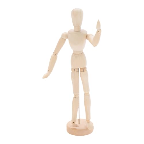 HAC24 Gliederpuppe aus Holz Natur 33 cm mit Ständer Beweglich Mannequin Zeichenpuppe Zeichenfigur Gelenkfigur HAC24 Gliederpuppe aus Holz Natur 33 cm mit Ständer Beweglich Mannequin Zeichenpuppe Zeichenfigur Gelenkfigur von HAC24