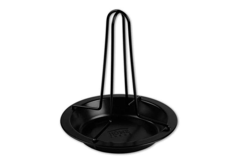 HAC24 Grillguthalter Hähnchenhalter Hähnchenbräter Grill Ofen Hähnchenständer, Metall, (1-St), inkl. Auffangschale, Ø 17,5 cm von HAC24