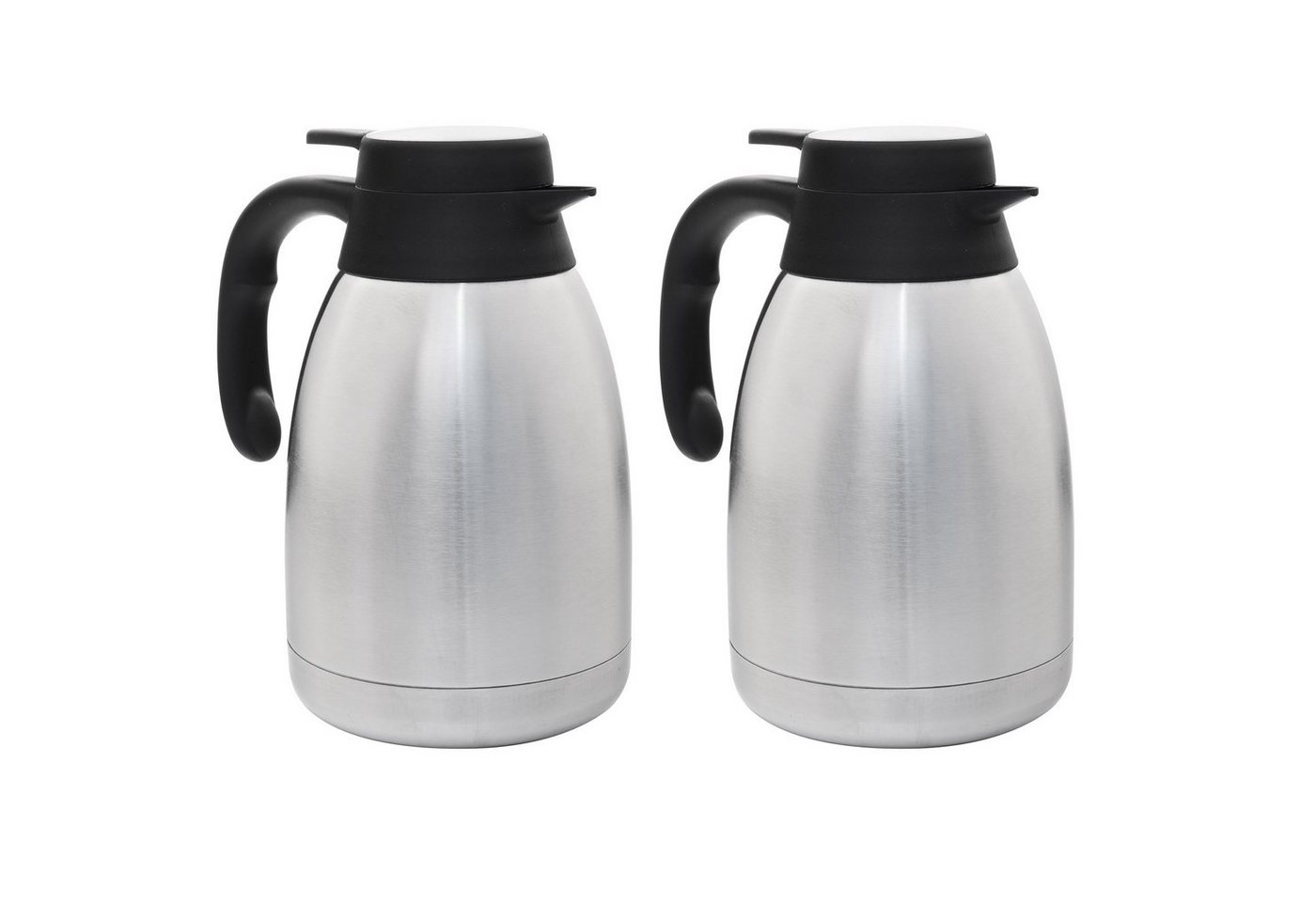 HAC24 Isolierkanne Thermoskanne Kaffeekanne Teekanne Thermo Kaffee Tee Kanne, 1,5 l, Edelstahl Einhandautomatik von HAC24