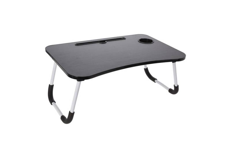 HAC24 Klapptisch Betttablett Laptop Tablett Betttisch Tablettisch Bett Sofa Tisch (1-St), mit Schublade Getränkehalter Klappbar 60 x 40 cm von HAC24