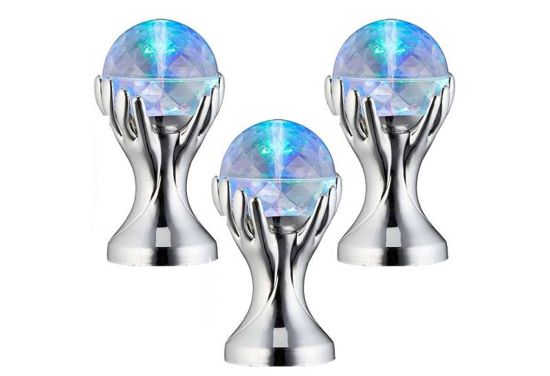 HAC24 LED Discolicht LED Partyleuchte Discokugel Partylicht Disco Party Projektor Kugel, LED fest integriert, Farbwechsel, Handform 360° Lichteffekt Rotation von HAC24