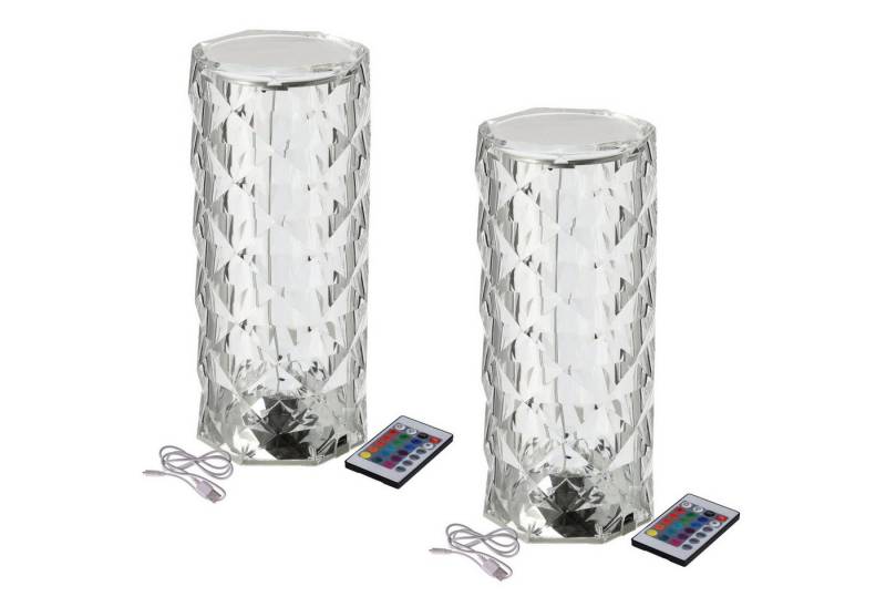 HAC24 LED Nachttischlampe Touch LED Akku Tischlampe Kristall Tischleuchte, LED fest integriert, Farbwechsler, Ø 9 x 21 cm Farbwechsel Inkl. Fernbedienung HAC24 LED Nachttischlampe Touch LED Akku Tischlampe Kristall Tischleuchte, LED fest integriert, Farbwechsler, Ø 9 x 21 cm Farbwechsel Inkl. Fernbedienung von HAC24