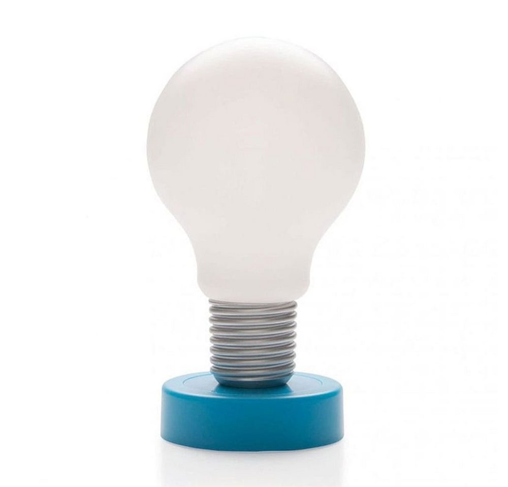 HAC24 LED Schreibtischlampe LED Drucklampe Tischlampe Druck Lampe Tischleuchte, LED fest integriert, Batteriebetrieben Glühbirne Blau von HAC24