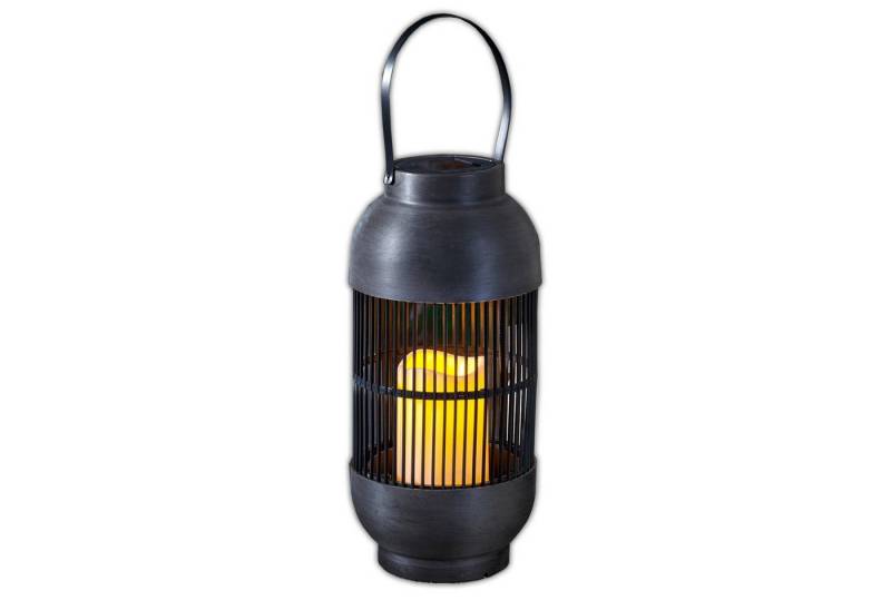 HAC24 Laterne LED Solar Dekolampe Solarlaterne Wetterfest Solarleuchte Solarlampe (1-St), mit flackernder LED Kerze von HAC24
