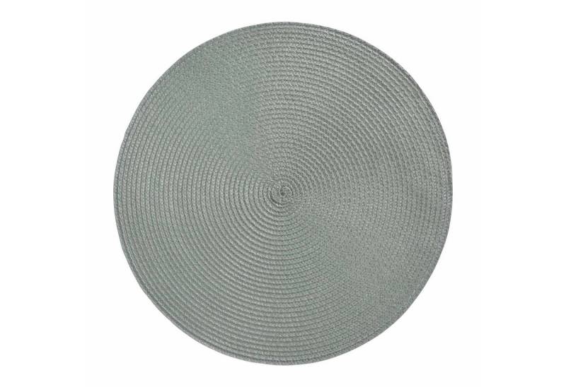 HAC24 Platzset Platzmatte Abwaschbar Tischset Platzdeckchen Tisch Untersetzer, (1-St), Rund, Ø 38 cm, Bast-Optik von HAC24
