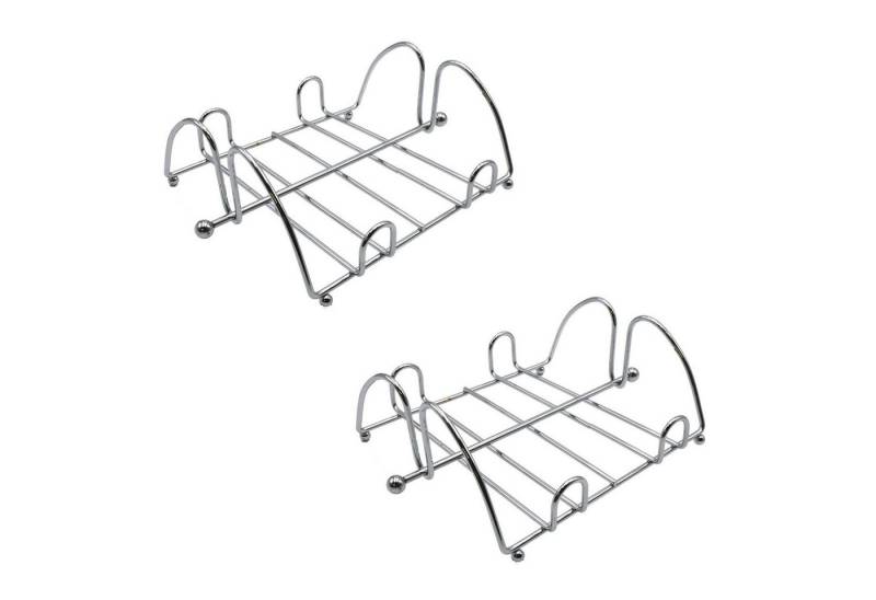 HAC24 Serviettenhalter Serviettenspender mit Beschwerer Serviettenständer Servietten Halter, Metall, (2-tlg), Quadratisch von HAC24