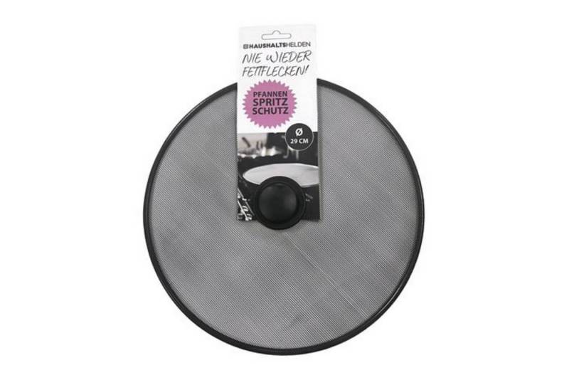 HAC24 Spritzschutzdeckel Spritzschutz Ölspritzschutz Pfannenspritzschutz Herdspritzschutz, (1-tlg), Schwarz, Ø 29cm, für Pfannen von HAC24