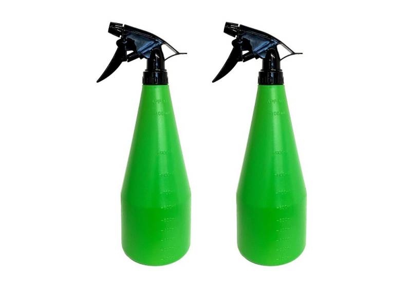 HAC24 Sprühflasche Pflanzen Sprühflasche Pflanzensprüher Desinfektionssprüher Zerstäuber, (2-tlg), Grün, Kunststoff, regulierbarer Sprühkopf von HAC24