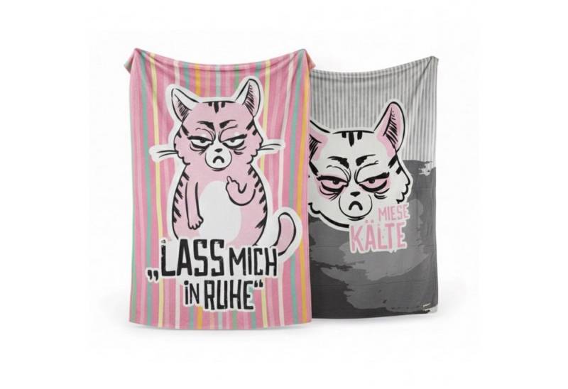 HAC24 Tagesdecke 2er Set Kuscheldecke Wohndecke Mikrofaserdecke Sofadecke Tagesdecke, Miesekatze, 160x130 cm HAC24 Tagesdecke 2er Set Kuscheldecke Wohndecke Mikrofaserdecke Sofadecke Tagesdecke, Miesekatze, 160x130 cm von HAC24