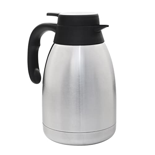 HAC24 Thermoskanne Kaffeekanne Edelstahl 1,5 Liter Isolierkanne Teekanne Thermo Kaffee Tee Kanne Einhandautomatik von HAC24