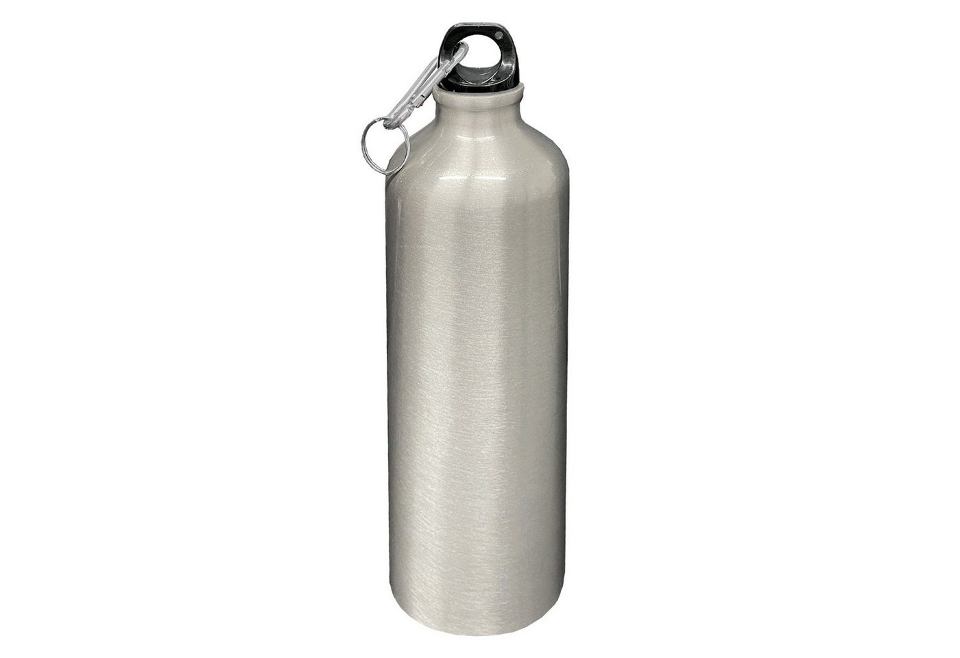 HAC24 Trinkflasche Aluminium Wasserflasche Alu Sportflasche Fahrradflasche Aluflasche, 0,75l, mit Karabiner von HAC24