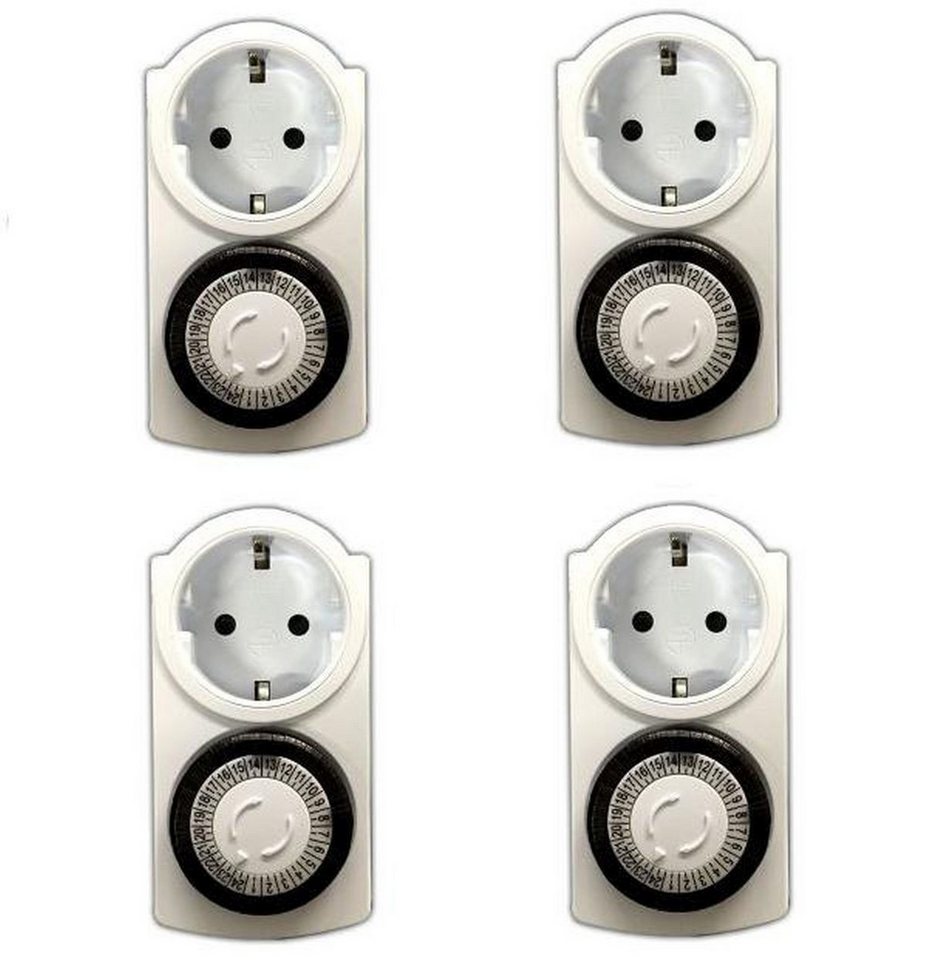 HAC24 Zeitschaltuhr Zeitschaltuhr Analog Timer Steckdose mit Kinderschutz Zeitschalter, 4-St., 24h Zeitschaltung HAC24 Zeitschaltuhr Zeitschaltuhr Analog Timer Steckdose mit Kinderschutz Zeitschalter, 4-St., 24h Zeitschaltung von HAC24
