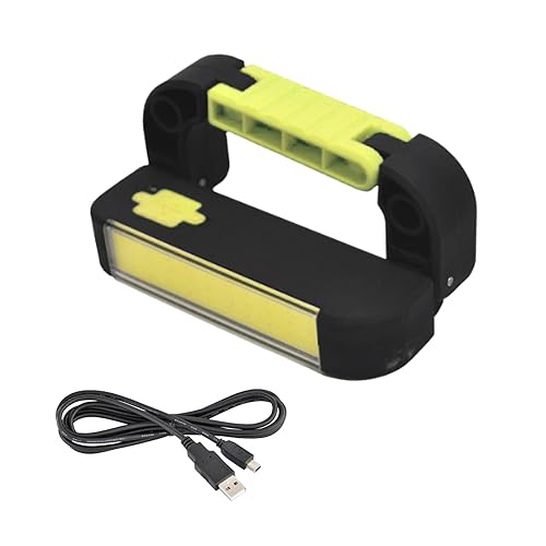 LED Arbeitsleuchte mit klappbaren Bügel Akku Werkstattlampe Handlampe Taschenlampe Arbeitslampe Camping Lampe 200 Lumen Magnetisch von HAC24