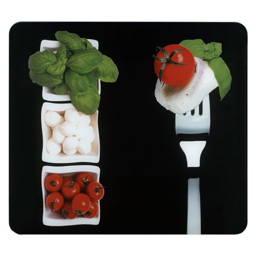 Multi Glas Herdabdeckplatte Caprese 56 x 50 cm Herdspritzschutz Herdabdeckung für Glaskeramik-Kochfelder von HAC24