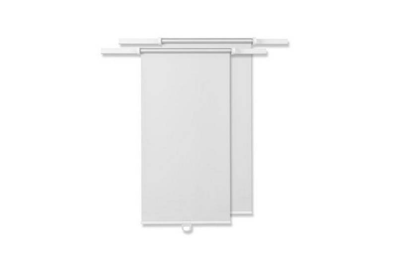Seitenzugrollo 2x Verdunklungsrollo Rollo Verdunkelung Rollladen Fensterrollo, HAC24, Klemmträgern, ohne Bohren, ohne Bohren, Weiß von HAC24