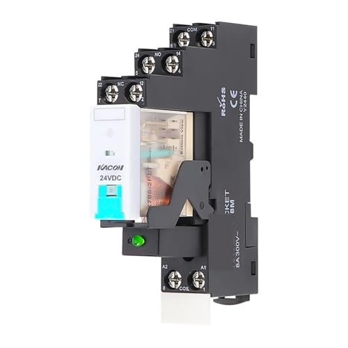 1 STÜCK K708 Elektromagnetisches Zwischenrelaismodul, Mini-Halbleiter-SSR zur DIN-Schienenmontage mit Sockel AC220V for die industrielle Automatisierung C(Screw1CO220A Srg) von HACBOPDC