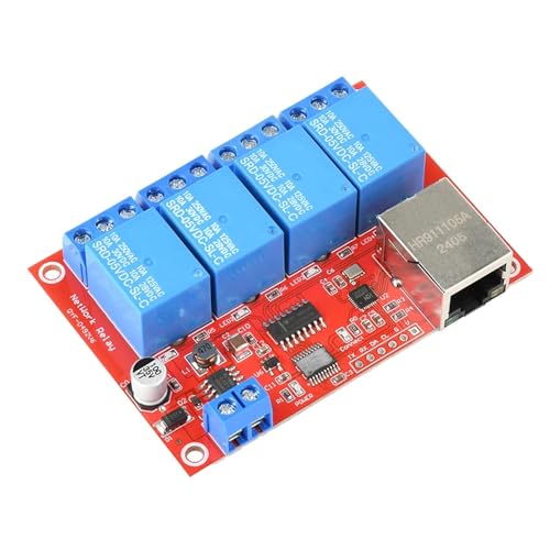1 STÜCKE 4/8-wege-relaismodul DC 5 V/12 V/24 V TCPIP netzwerk relaismodul schalter LAN steuerung intelligente gerät fernbedienung(4-way,DC 12V) von HACBOPDC