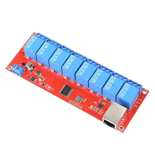 1 STÜCKE 4/8-wege-relaismodul DC 5 V/12 V/24 V TCPIP netzwerk relaismodul schalter LAN steuerung intelligente gerät fernbedienung(8-way,DC 12V) von HACBOPDC