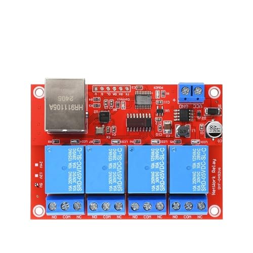1 STÜCKE 4 8 Kanal 5 V 12 V 24 V Relaismodul Trigger Board TCPIP Netzwerk Relaismodul Schalter LAN Control Intelligente Fernbedienung(4 channel 5V) von HACBOPDC