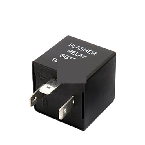 1 STÜCKE DC 12 V 24 V Automotive Blinkrelais Auto Motorrad Blinker 3PIN Schließer Lenkblitzrelais Mit/ohne Basis(3pin 12V no base) von HACBOPDC