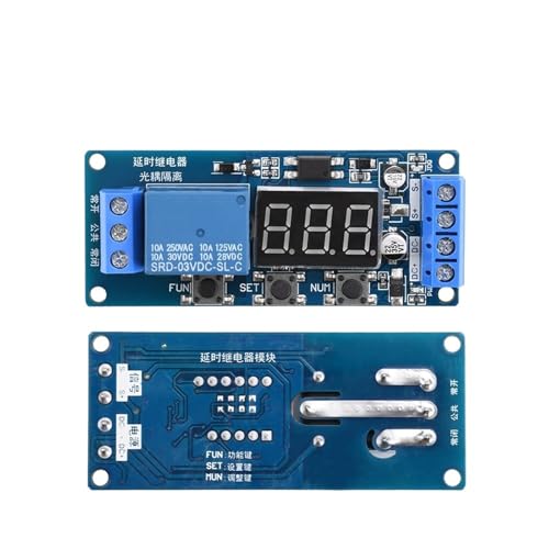 1 STÜCKE DC 3-24 V Zeitrelais Programmierbares Verzögerungsrelaismodul Zyklustimer mit LED-Anzeige 3,3 V 5 V 12 V 24 V USB Home Controlle(3.3V) von HACBOPDC