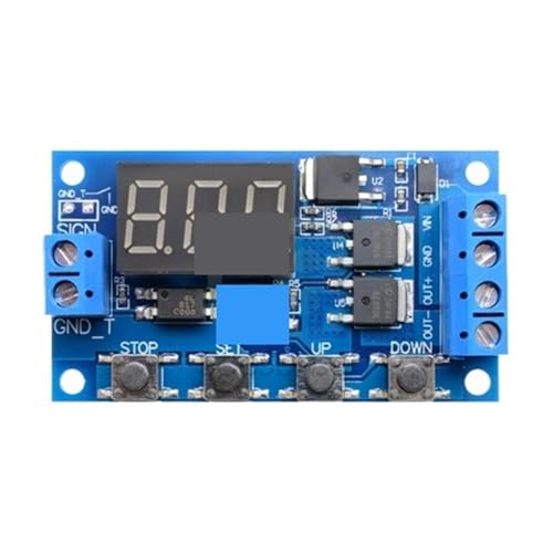 1 STÜCKE DDC-432 Dual MOS LED Digital Delay Controller Zeitverzögerungsrelais Triggerzyklus Timer Verzögerungsschalter Timing Control Module DC 12 V 24 V(Relay) von HACBOPDC