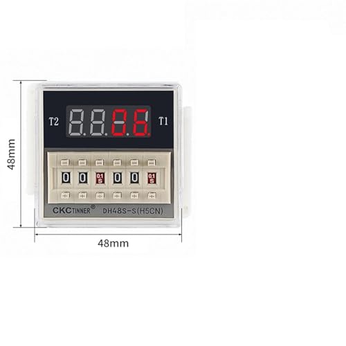 1 STÜCKE Digital LED Programmierbare Verzögerungsrelais Timer DH48S-S DH48S-1Z DH48S-2Z ACDC12V AC220V ACDC24-240V 0,1 S-99 H 0,01 S-99H99M Mit Sockelsockel(ACDC24-240V,DH48S-S) von HACBOPDC