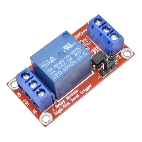 1 STÜCKE Kanal 5 V 9 V 12 V 24 V Relaismodul Platinenschild Mit Optokoppler-Relaismodul-Unterstützung High- und Low-Level-Trigger(9V) von HACBOPDC