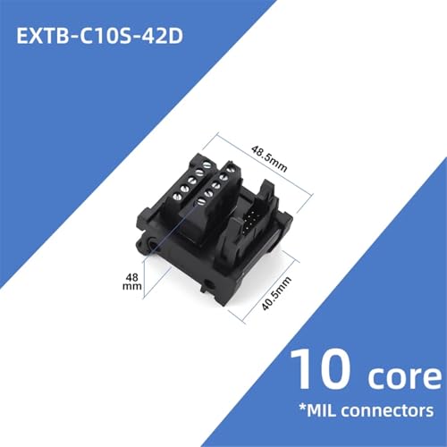 1 STÜCKE Schraube adapter kabel bullhorn block terminal block 20 40 50 core mil provinz verdrahtung terminal I/O direkt einfügen typ(EXTB-C10S-42D) von HACBOPDC