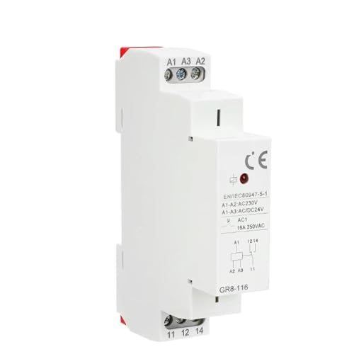 1PCS GR8 AC110V 230V Zwischen Relais Hilfs Relais 8A 16A SPDT Elektronische Relais Schalter(AC230V,GR8-208) von HACBOPDC