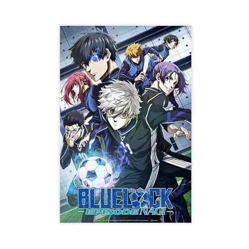 HACERR Blue Lock The Movie Filmposter Episode Nagi, Leinwandposter, Wandkunst, Dekordruck, Bild Gemälde für Wohnzimmer, Schlafzimmer, Dekoration, 50 x 75 cm von HACERR