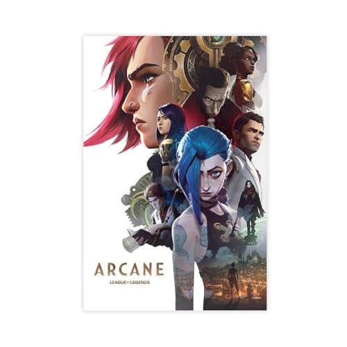 HACERR Poster der TV-Serie Arcane (2021), Leinwand-Poster, Schlafzimmer, Dekoration, Landschaft, Büro, Raumdekoration, Geschenk, 20 x 30 cm von HACERR