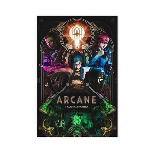 HACERR Riot Arkanes Poster, Leinwand-Poster, Schlafzimmer, Dekoration, Landschaft, Büro, Raumdekoration, Geschenk, 50 x 75 cm von HACERR