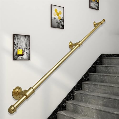 An der Wand montierter, rutschfester Haltegriff-Handlauf - Modernes Treppengeländer-Sicherheitshandlauf, rundes Geländer for Innen- und Außentreppen(4ft/120cm) von HACSYP