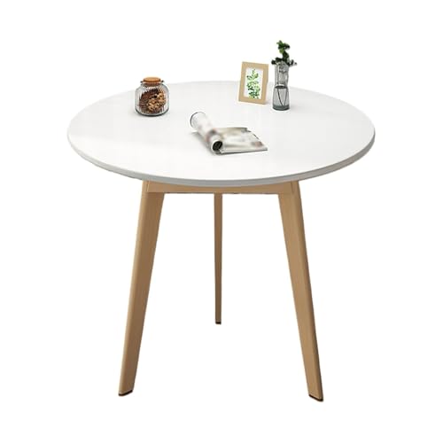 HACSYP Runder Beistelltisch, moderner Kaffeetablett-Beistelltisch for Sofa, Schlafzimmer, Wohnzimmer, Nachttisch for kleine Räume von HACSYP