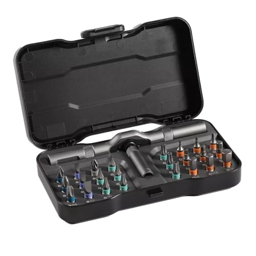 24 In 1 Ratchet Screwdriver Set, Multipurpose Repair Tool, Magnetic Impact Screwdriver Bits Set, Manual Hardware with Aluminum Alloy Handle, For Home Improvement, DIY, Car, Work von HADAVAKA