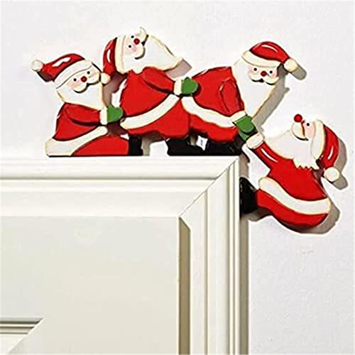 Christmas Santa Door Frames Decoration Lovely And Interesting Holiday Decor Door, Santa, Reindeer Christmas Door Corner Sign Decor, For Home Doors Windows And Walls (Santa) von HADAVAKA