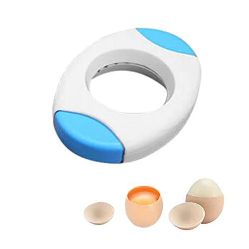 Egg Shell Opener, New Practical Egg Topper Cutter, For Soft Shell Or Hard Boiled Egg, Kitchen Gadget Shell Breaker, Quickly Cutting Off The Tops Of Cooked Eggs (Blue) von HADAVAKA