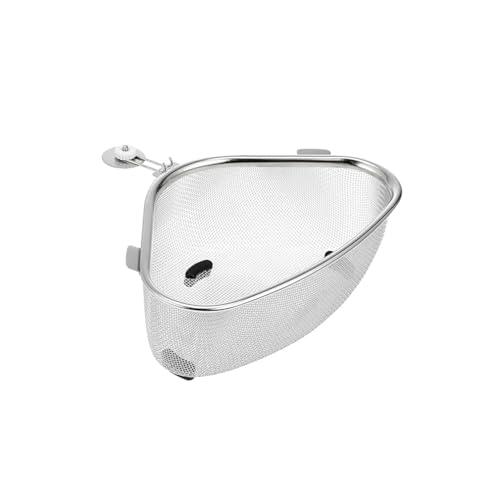 Sink Drain Basket, Kitchen Multi-functional Corner Strainer, Corner Drainer Rack With Fine Mesh, for Kitchen Sink Easy To Clean For Vegetable and Fruit Waste Space-saving Design von HADAVAKA