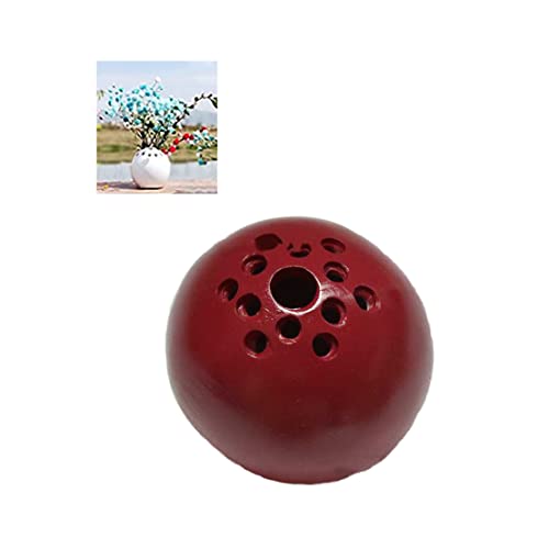 Small Resin Handmade Vase, Flower Stone Table Decor, 2.3 Inch Round Miniature Vase, The Best Containers for Flowers Kids Picked for Mom-Handmade Vase Flower Stone Table Decor (Red) von HADAVAKA