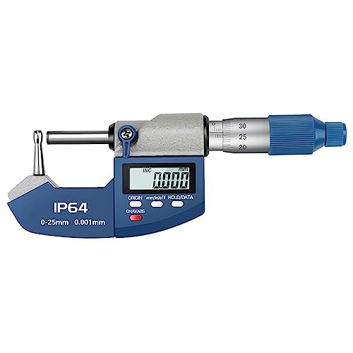 HADECOLL Digitaler Crimphöhen-Mikrometer, elektronisches Mikrometer-Messwerkzeug, 0-1"/0-25 mm, Zoll/Metrisch, IP64,Reloading Micrometer HADECOLL Digitaler Crimphöhen-Mikrometer, elektronisches Mikrometer-Messwerkzeug, 0-1"/0-25 mm, Zoll/Metrisch, IP64,Reloading Micrometer von HADECOLL