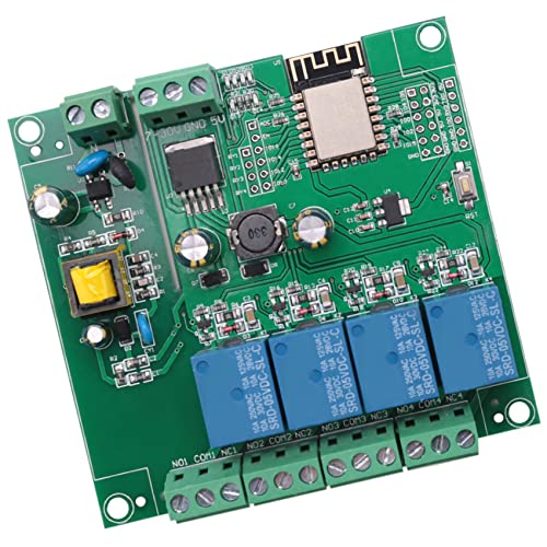 HADIIH ESP8266 Drahtloses WIFI 4 Kanal Relais ESP-12F Wifi Entwicklungs Platine für 5V / 8-80V Netzteil HADIIH ESP8266 Drahtloses WIFI 4 Kanal Relais ESP-12F Wifi Entwicklungs Platine für 5V / 8-80V Netzteil von HADIIH