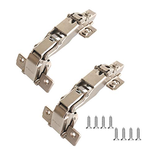 HAFELE 165 Grad Eckanschlag Topfscharnier Standardscharniere mit Dämpfung Soft Closing Automatikscharnier Scharniere Küchenschrank Kleiderschrank Schranktür Möbel 3D Montageplatte 2er Set von HÄFELE