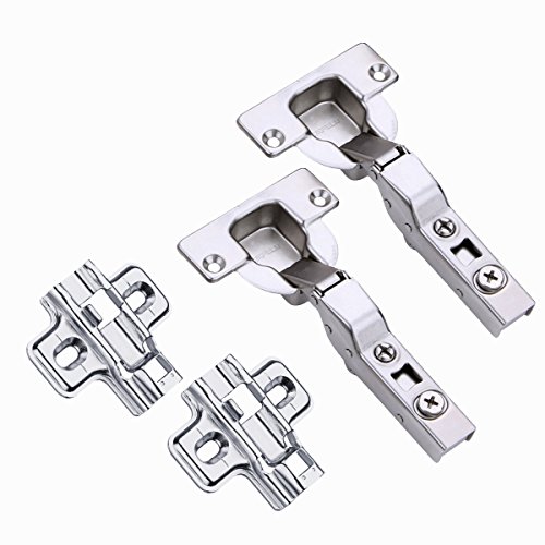 HAFELE 95 Grad Mittelanschlag Dicktürscharnier Topfscharnier 40mm Schwerlast Scharniere mit Schließautomatik für SCHWERE DICKE TÜR Soft Close Automatikscharnier Integrierte Dämpfung Scharnier 2er Set von HÄFELE