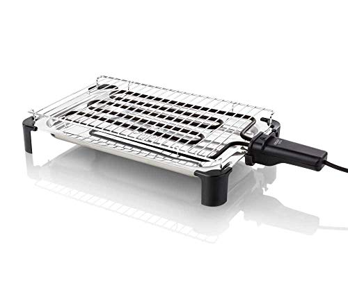 HAEGER GRILIE — Elektrogrill/Elektrogrill 2000 W, hitzebeständiger Griff, Tropfschale aus Edelstahl, beweglicher Widerstand für einfache Reinigung, stabiler Standfuß von HAEGER