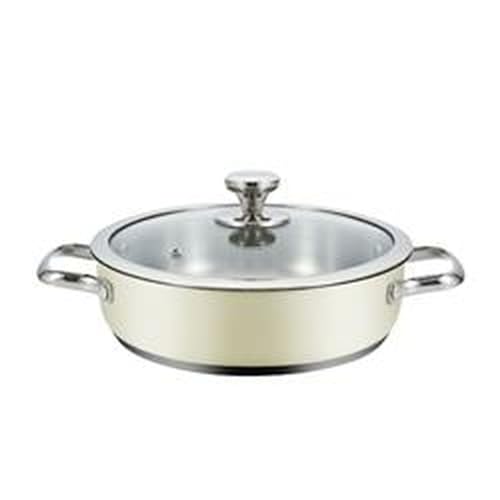 Haeger Kochtopf mit Deckel, Beige, Ø 24 cm von HAEGER