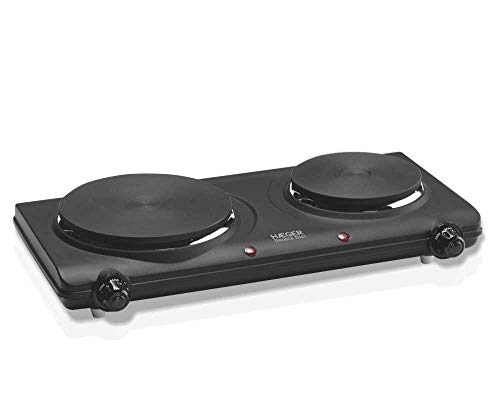 Plaque Électrique Haeger Double Disc Noir 2 Feux à gaz 2250W von HAEGER