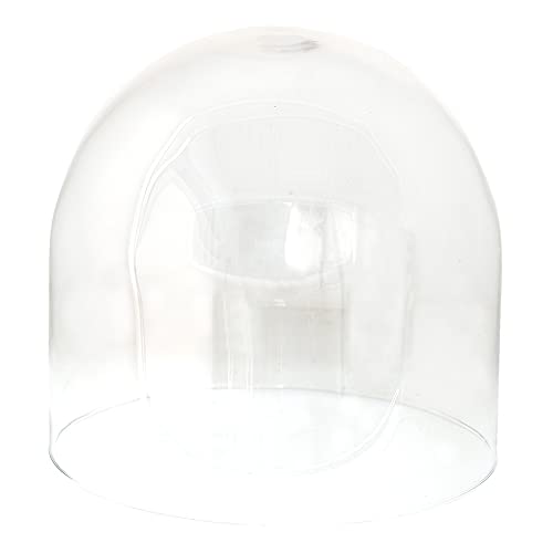 HAES DECO - Dekorative Glasglocke ohne Untersetzer - Glaskuppel Durchmesser 23 cm und Höhe 22 cm - Dekorative Glashaube als Tischdeko - Transparent Glasglocke - ST6GL3548HS von HAES DECO